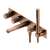 Omnires CONTOUR bateria wannowa 5 -otworowa podtynkowa miedź szczotkowana CT8037/1CPB