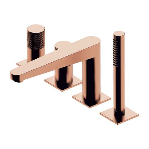 Omnires CONTOUR bateria wannowa 4-otworowa miedź szczotkowana CT8032CPB