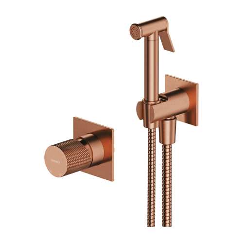 Omnires CONTOUR system bidetowy podtynkowy miedź szczotkowana SYSCTBI1CPB