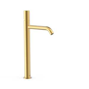 Tres STUDY bateria umywalkowa wysoka złoto matowe 26130801OM