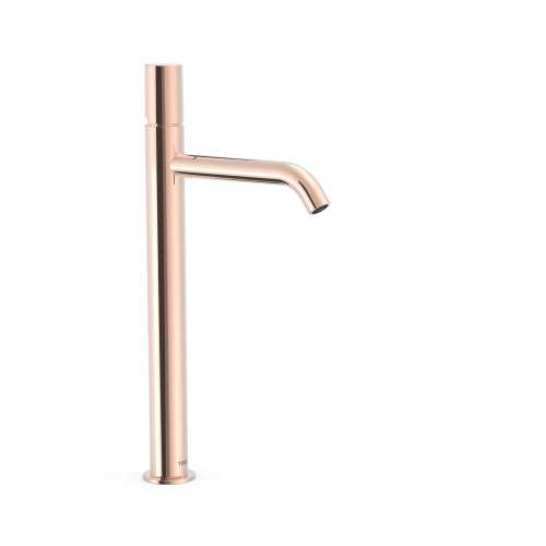 Tres STUDY bateria umywalkowa wysoka złoto różowe połysk 26130801OP