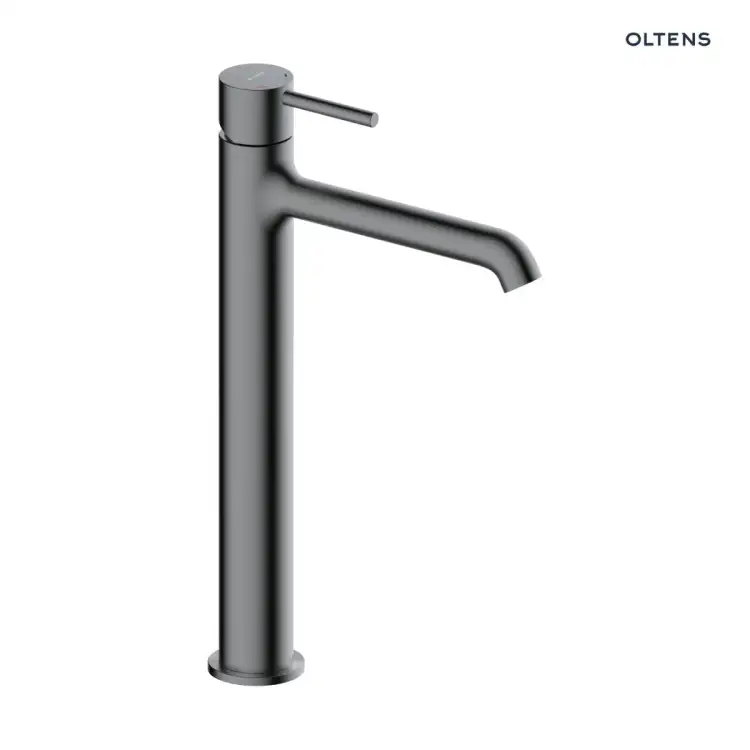 Oltens MOLLE SLIM  bateria umywalkowa wysoka grafit 32403400