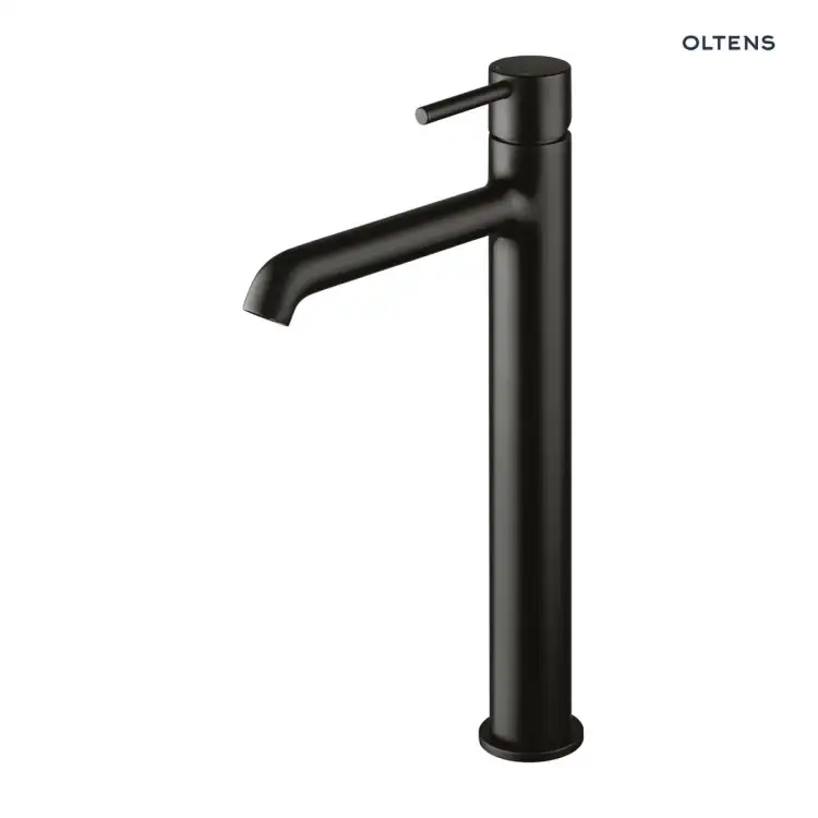 Oltens MOLLE SLIM bateria umywalkowa wysoka czarny mat 32403300