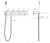 Omnires Y bateria wannowa 5-otworowa podtynkowa wylewka 220 mm biały mat Y1237/1WM