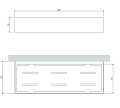 Omnires UNI koszyk prysznicowy