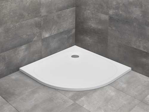 Radaway ZANTOS A 900x900 brodzik półokrągły biały M3ZNA9090-06