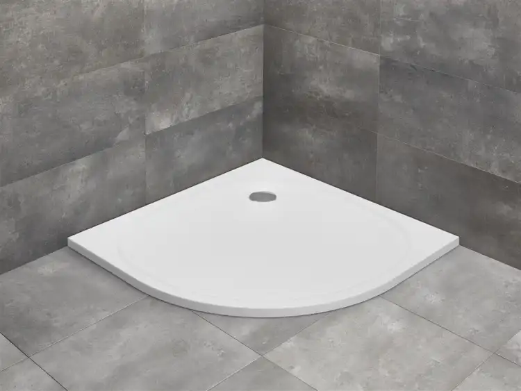 Radaway ZANTOS A 900x900 brodzik półokrągły biały M3ZNA9090-06