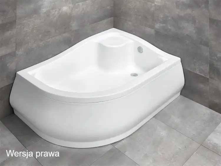 Radaway KORFU E brodzik biały  Prawy