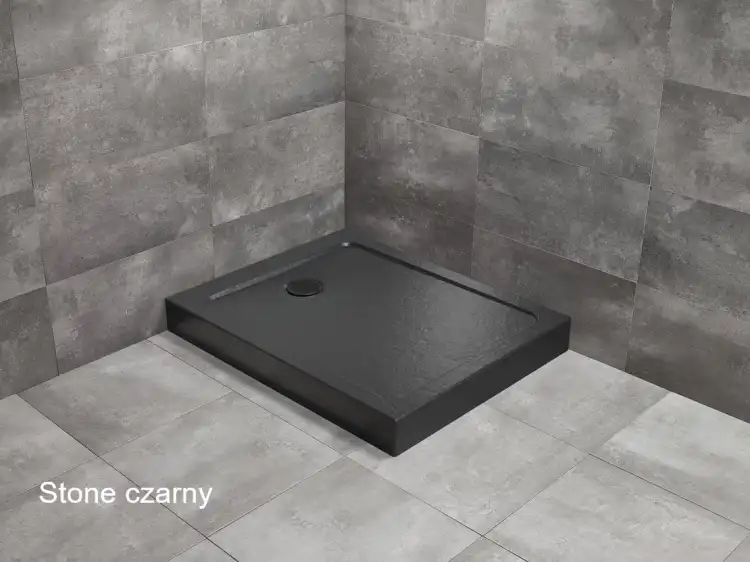 Radaway DOROS F COMPACT brodzik z obudową stone czarny
