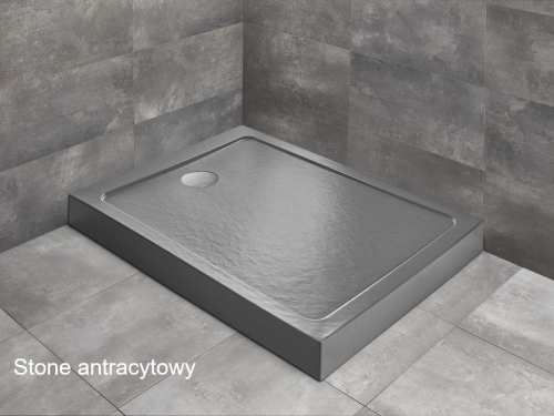 Radaway DOROS F COMPACT brodzik z obudową stone antracytowy