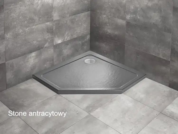Radaway DOROS PT brodzik stone antracytowy