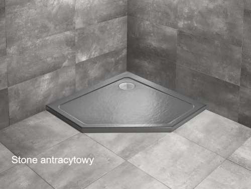 Radaway DOROS PT brodzik stone antracytowy
