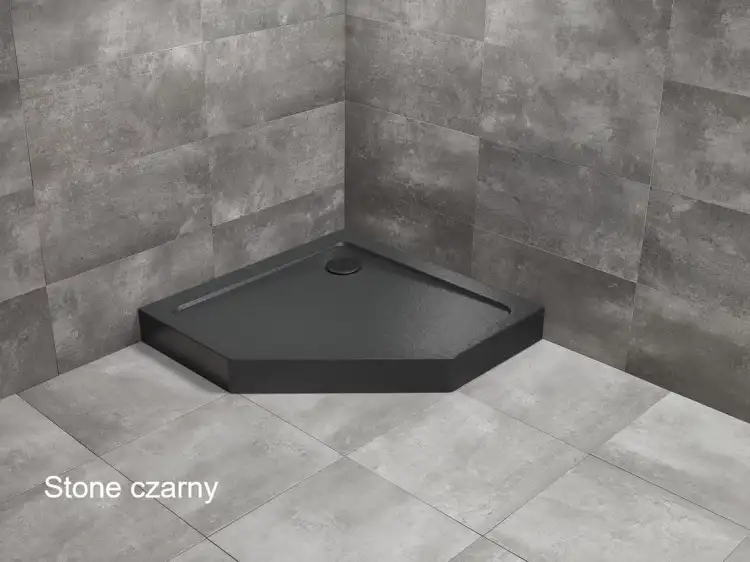 Radaway DOROS PT COMPACT brodzik z obudową stone czarny
