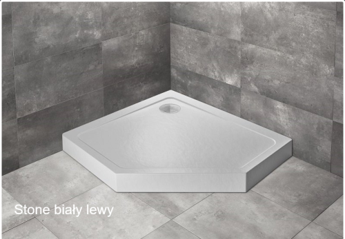Radaway DOROS PT E COMPACT brodzik z obudową  stone biały lewy