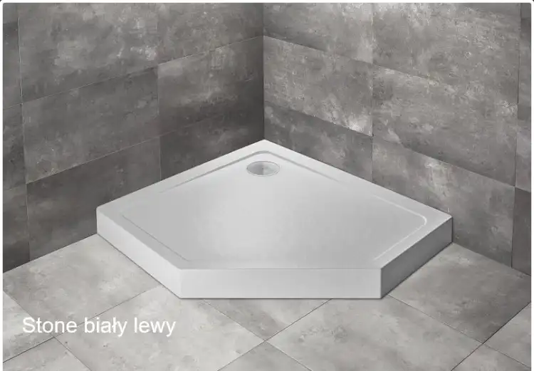 Radaway DOROS PT E COMPACT brodzik z obudową  stone biały lewy