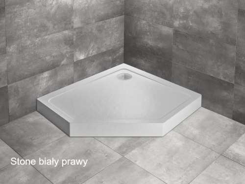 Radaway DOROS PT E COMPACT brodzik z obudową prawy stone biały