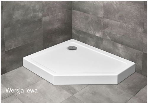 Radaway DOROS PT E COMPACT brodzik z obudową biały lewy