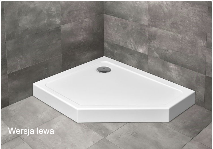 Radaway DOROS PT E COMPACT brodzik z obudową biały lewy