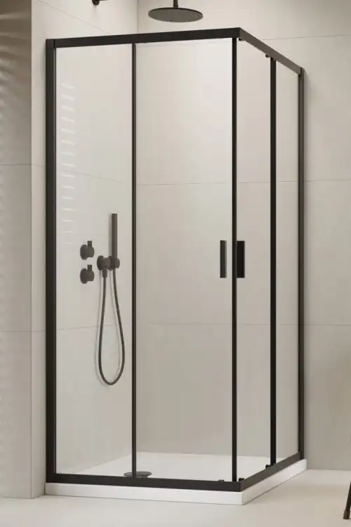 Radaway ALIENTA 80x80 kabina drzwi suwane czarna 10238080-54-01