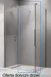 Radaway FURO KDJ chrom drzwi 822 Lewe 10104822-01-01L