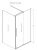 Radaway FURO KDJ BLACK kabina Prawa