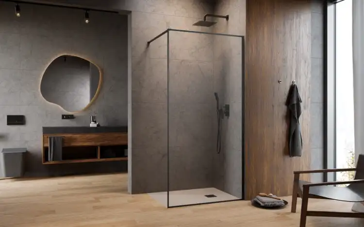 Radaway MODO F II walk-in gunmetal