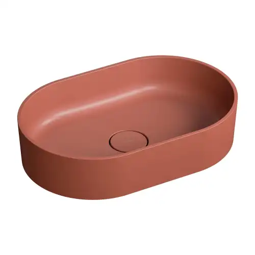 Omnires OVO M+ umywalka nablatowa 55x36 terracotta mat OVOUNTE