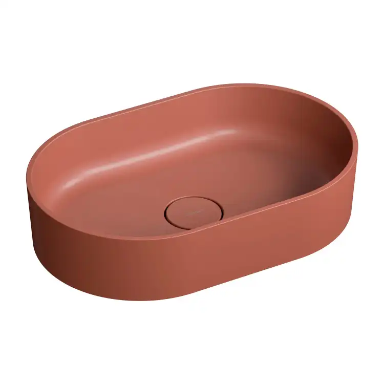 Omnires OVO M+ umywalka nablatowa 55x36 terracotta mat OVOUNTE