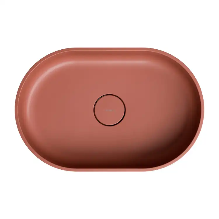 Omnires OVO M+ umywalka nablatowa 55x36 terracotta mat OVOUNTE