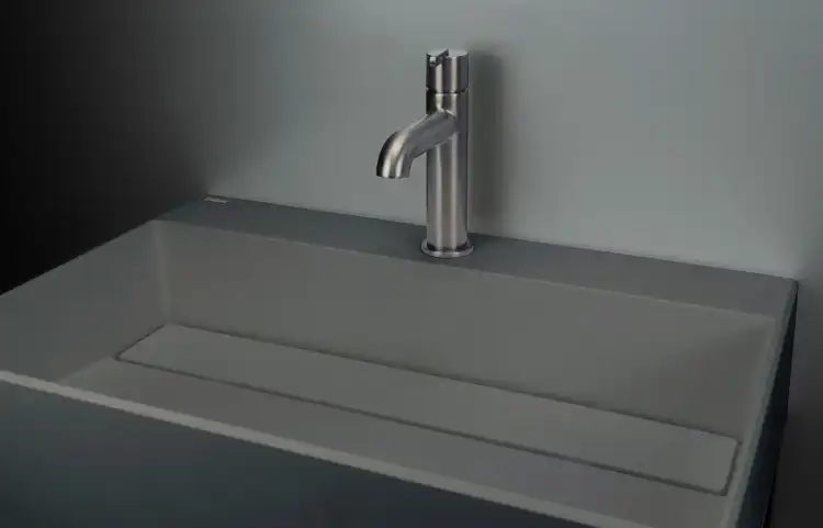 Deante SILIA bateria umywalkowa stal szczotkowana BQS_F20M