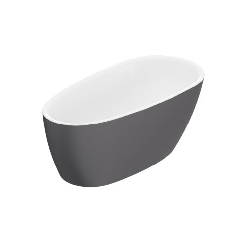 Excellent OLIA 2.0 wanna wolnostojąca 160/75 biały połysk/szary mat WAEX.OLI2.16WHGRM