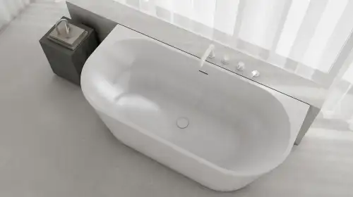 Deante SILIA bateria wannowa 4-otw. biały matowy BQS_A14M