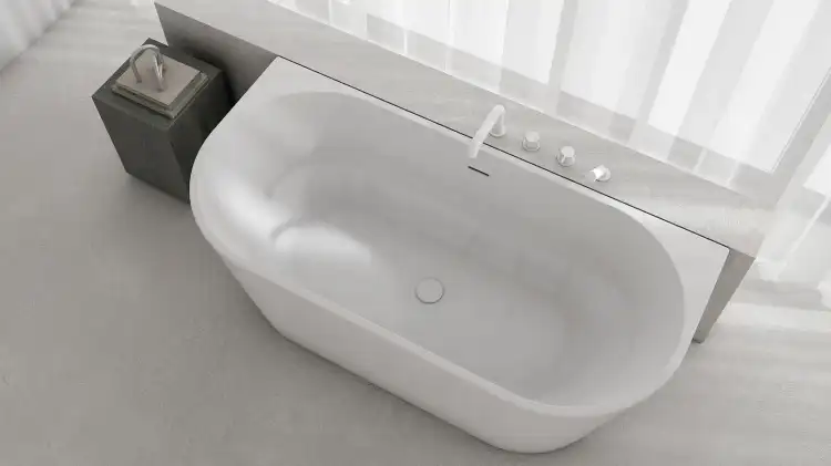 Deante SILIA bateria wannowa 4-otw. biały matowy BQS_A14M