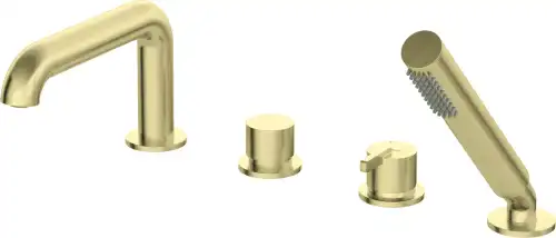 Deante SILIA bateria wannowa 4-otw. złoty szczotkowany BQS_R14M