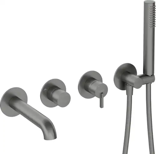 Deante SILIA bateria wannowa 4-otworowa podtynkowa titanium BQS_D18P