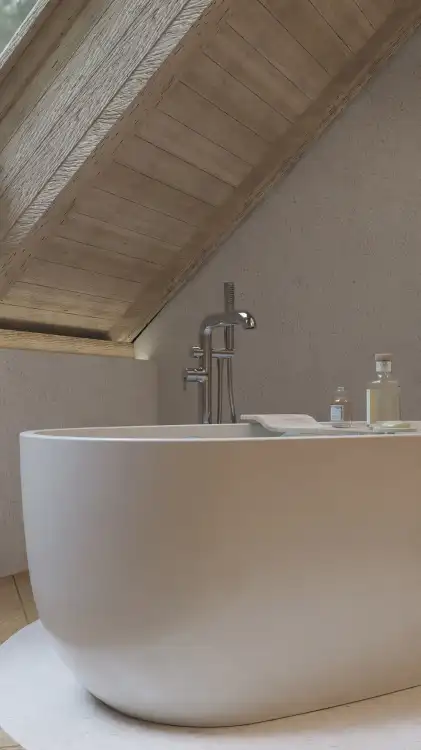 Deante SILIA bateria wannowa wolnostojąca chrom BQS_017M