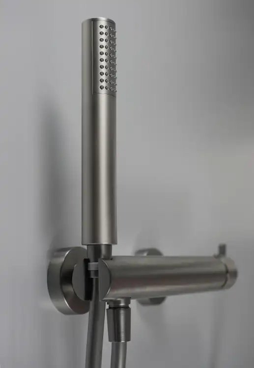 Deante SILIA bateria prysznicowa z zestawem prysznicowym titanium BQS_D41M