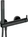 Deante SILIA bateria prysznicowa z zestawem prysznicowym czarny mat/nero BQS_N41M
