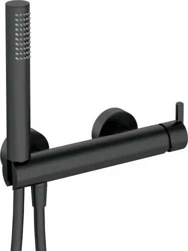 Deante SILIA bateria prysznicowa z zestawem prysznicowym czarny mat/nero BQS_N41M