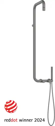 Deante SILIA bateria prysznicowa z deszczownicą titanium NQS_D4XM