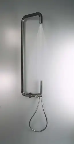 Deante SILIA bateria prysznicowa z deszczownicą titanium NQS_D4XM