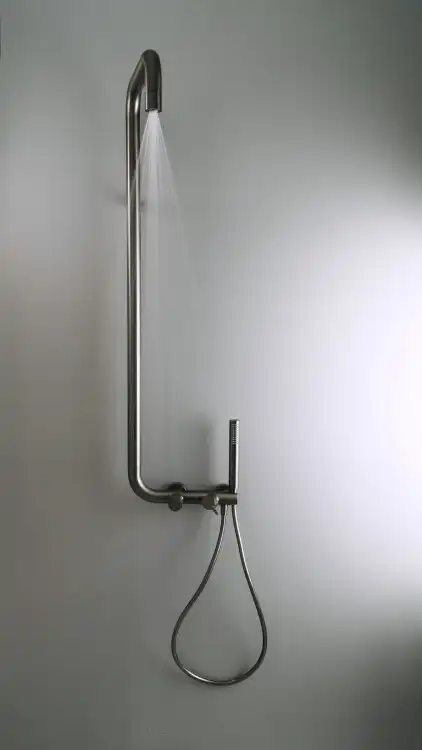 Deante SILIA bateria prysznicowa z deszczownicą titanium NQS_D4XM