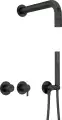 Deante SILIA zestaw prysznicowy z główką prysznicową czarny mat/nero NQS_N0XK