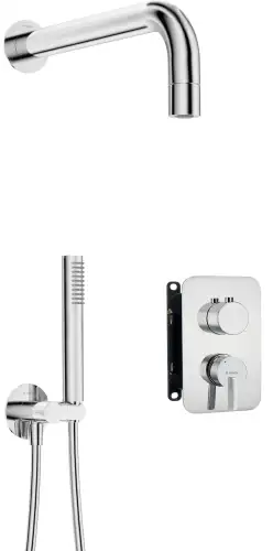 Deante SILIA zestaw prysznicowy z główka natryskową chrom BXYZ0QSM