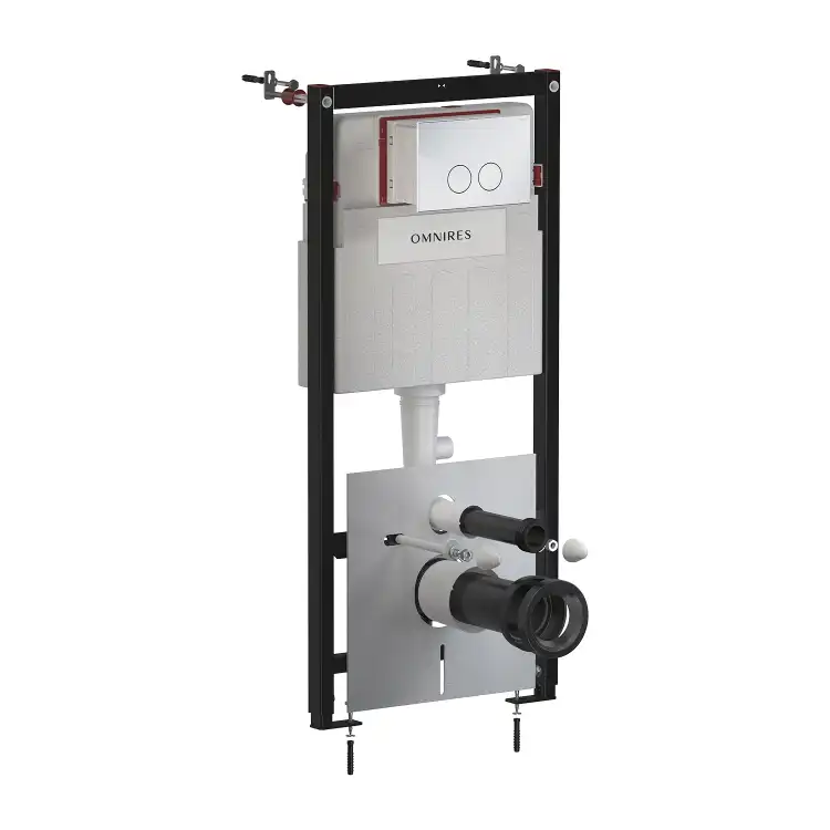 Omnires STRONGFRAME stelaż podtynkowy + MINIMAL przycisk spłukujący chrom STFWCECO1M-RCR