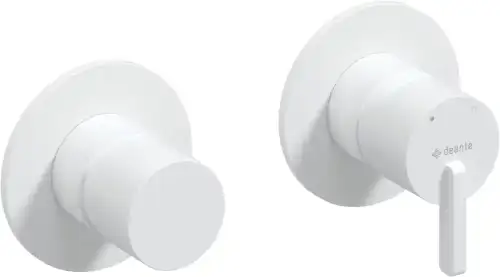 Deante SILIA bateria podtynkowa pozioma z przełącznikiem biały mat BQS_A46P