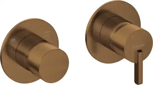 Deante SILIA bateria podtynkowa pozioma z przełącznikiem brąz szczotkowany BQS_C46P