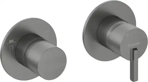 Deante SILIA bateria podtynkowa pozioma z przełącznikiem titanium BQS_D46P