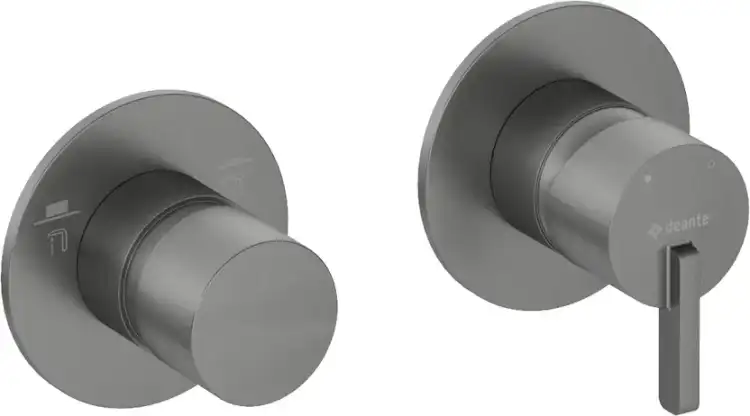Deante SILIA bateria podtynkowa pozioma z przełącznikiem titanium BQS_D46P