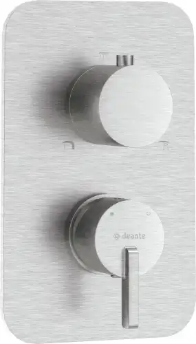 Deante SILIA elemet zewnętrzny baterii podtynkowej z przełącznikiem stal szczotkowana BXY_FQSM